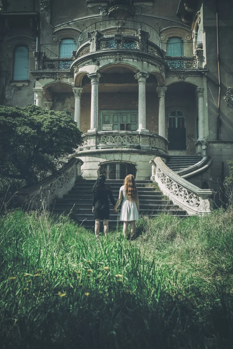 Fotografo dark Imperia - coppia villa abbandonata