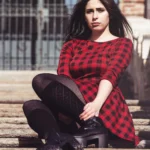 Fotografo moda Imperia - Effe Damon gradini abito quadri collant rete